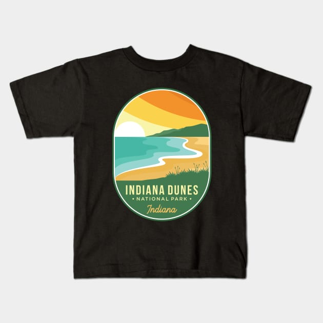 Indiana Dunes National Park Kids T-Shirt by Mark Studio